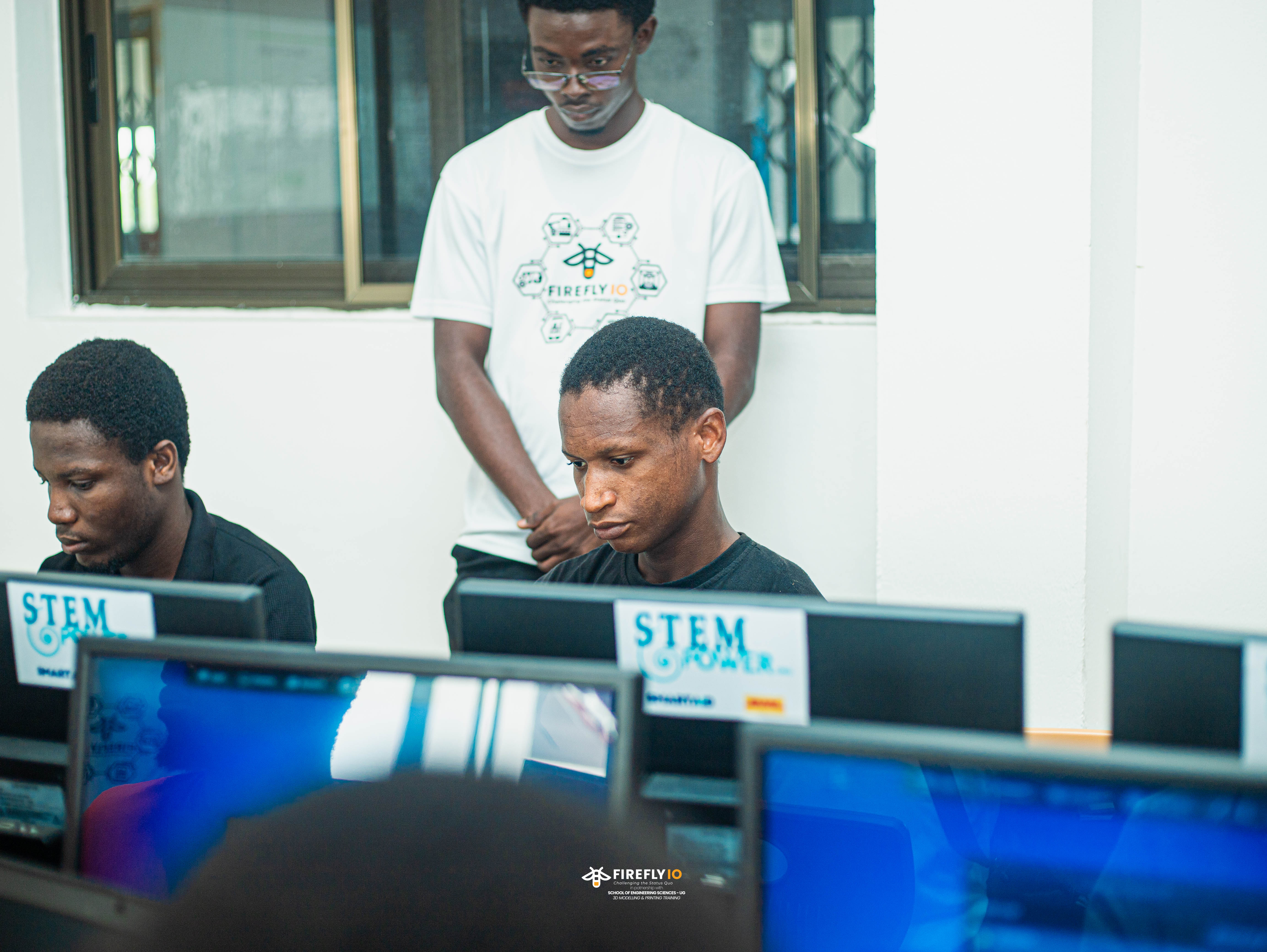 Facilitating a 3-day intensive 3D modeling and printing session for students from the School of Engineering Sciences, University of Ghana, Legon.