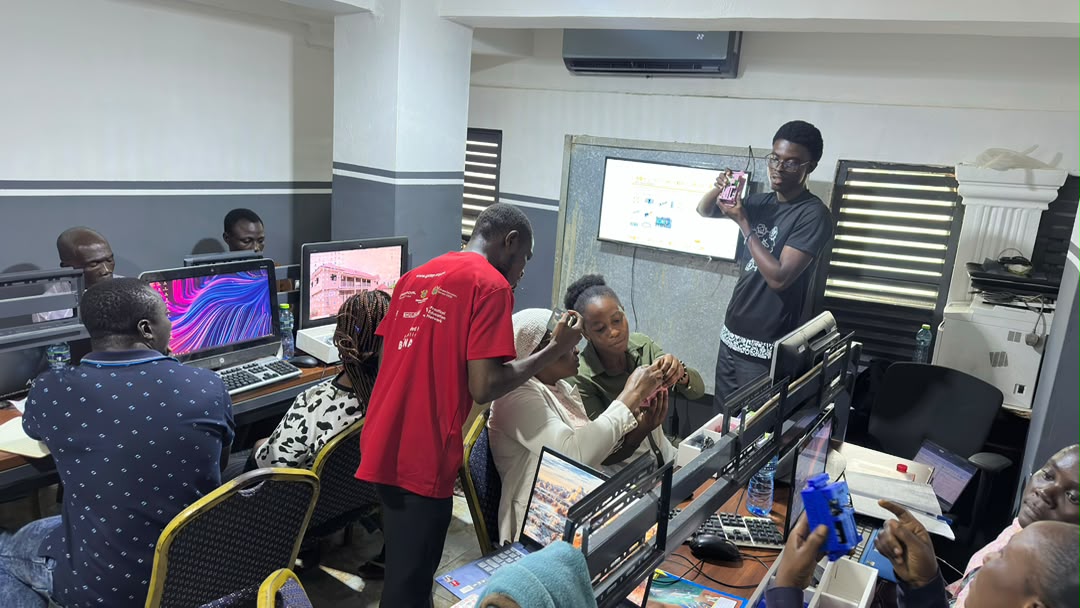 Leading a 10-day STEM training program, equipping 17 facilitators in Suhum to deliver hands-on STEM education.