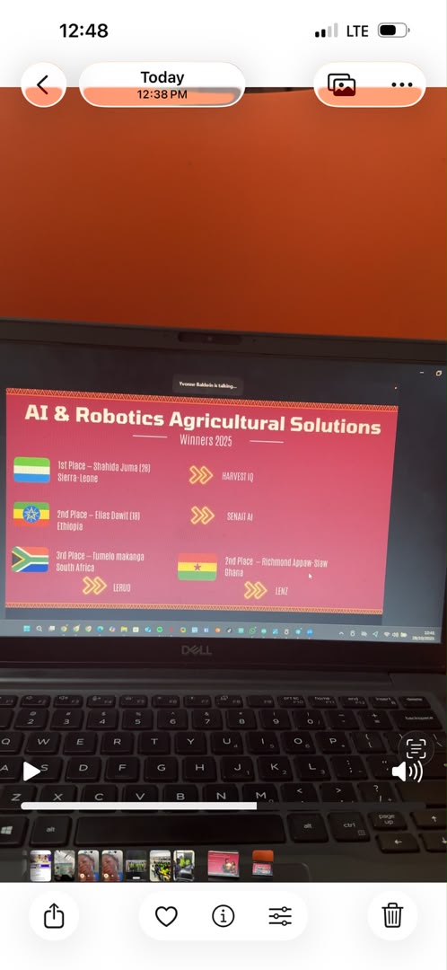 Won 2nd place for AI & Robotics Agricultural Solutions.